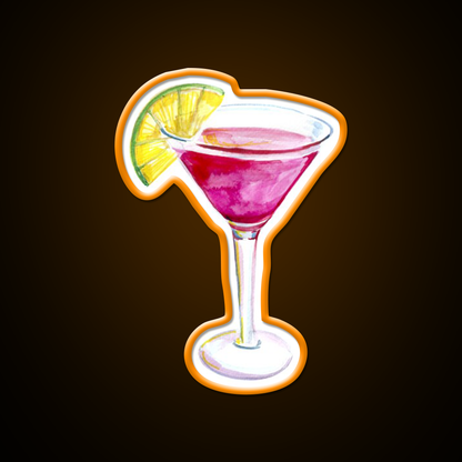 Cosmopolitan Cocktail Bar Decor Led Neon Sign Neon Party Sign Wall Art Rgb Color - LED neon sign view 6