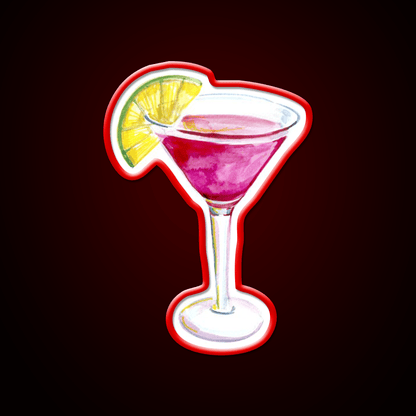 Cosmopolitan Cocktail Bar Decor Led Neon Sign Neon Party Sign Wall Art Rgb Color - Shineneon