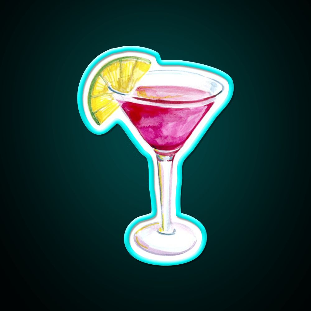 Cosmopolitan Cocktail Bar Decor Led Neon Sign Neon Party Sign Wall Art Rgb Color - Shineneon