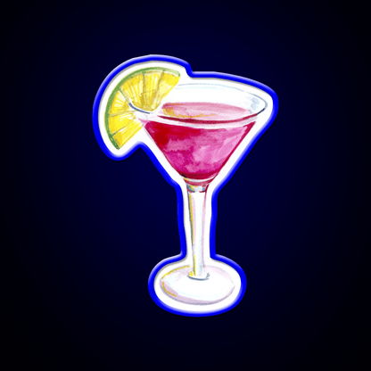 Cosmopolitan Cocktail Bar Decor Led Neon Sign Neon Party Sign Wall Art Rgb Color - Shineneon