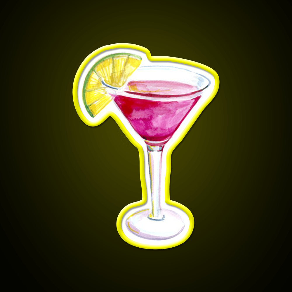 Cosmopolitan Cocktail Bar Decor Led Neon Sign Neon Party Sign Wall Art Rgb Color - Shineneon