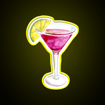 Cosmopolitan Cocktail Bar Decor Led Neon Sign Neon Party Sign Wall Art Rgb Color - Shineneon