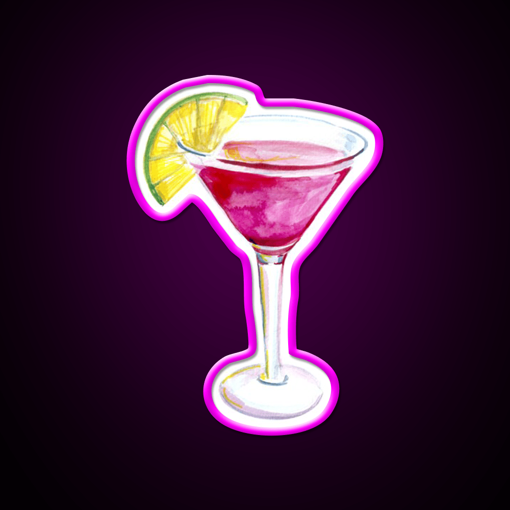 Cosmopolitan Cocktail Bar Decor Led Neon Sign Neon Party Sign Wall Art Rgb Color - Shineneon