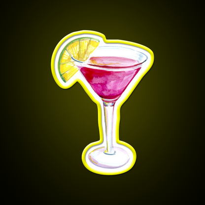 Cosmopolitan Cocktail Bar Decor Led Neon Sign Neon Party Sign Wall Art Rgb Color - LED neon sign view 7