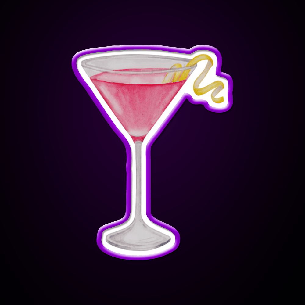 Cosmopolitan Cocktail Bar Decor Led Neon Sign Party Neon Sign Rgb Color - Shineneon