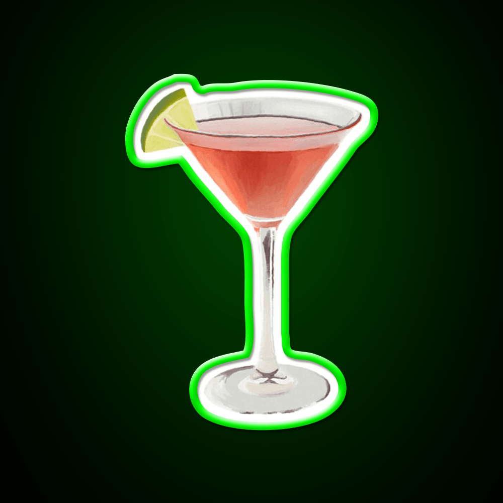 Cosmopolitan Cocktail Bar Decor Led Neon Sign Rgb Color - Shineneon