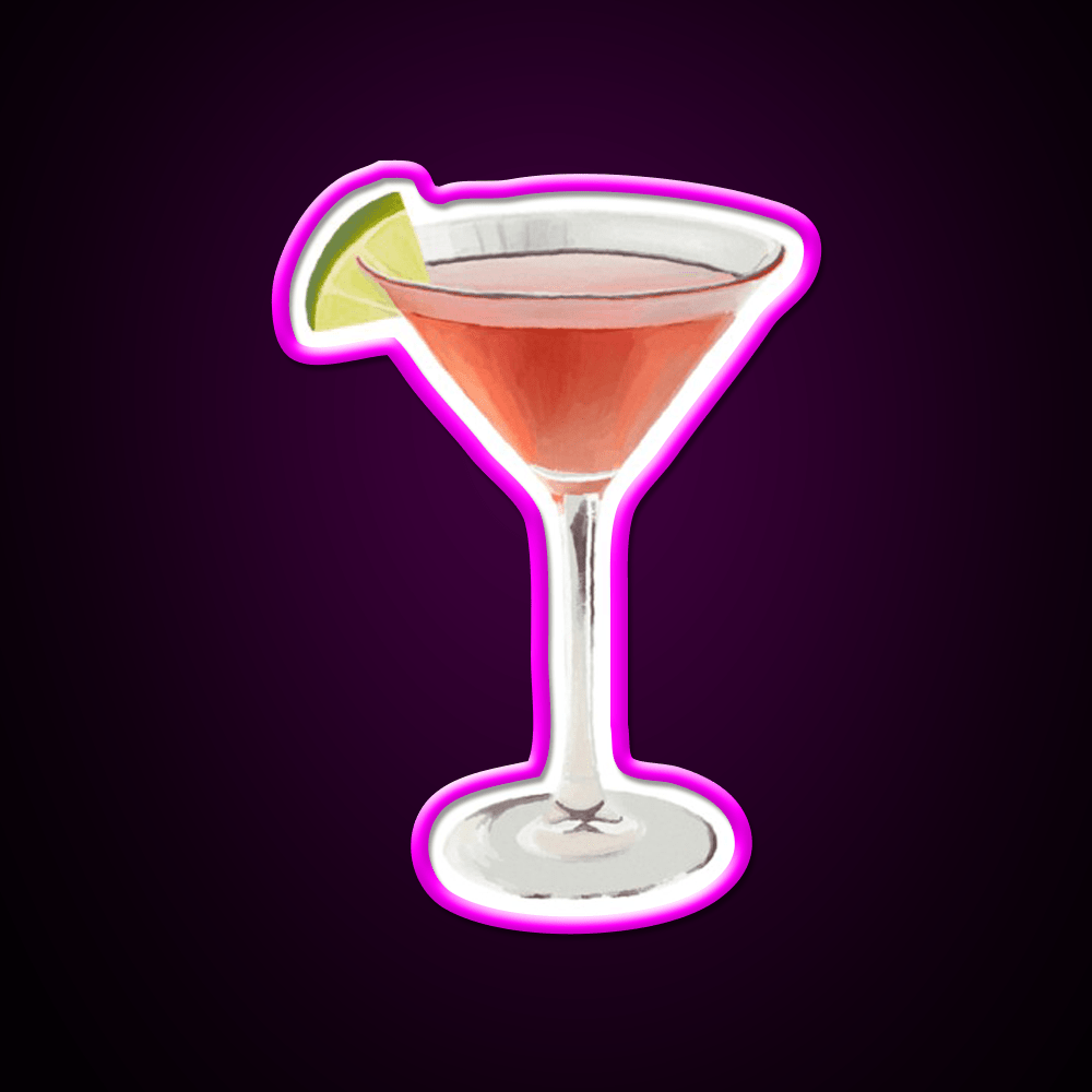 Cosmopolitan Cocktail Bar Decor Led Neon Sign Rgb Color - Shineneon