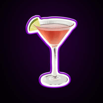 Cosmopolitan Cocktail Bar Decor Led Neon Sign Rgb Color - Shineneon