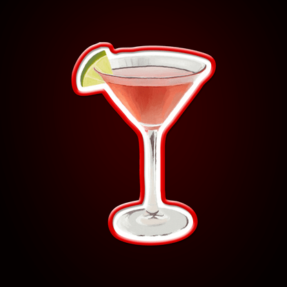 Cosmopolitan Cocktail Bar Decor Led Neon Sign Rgb Color - Shineneon