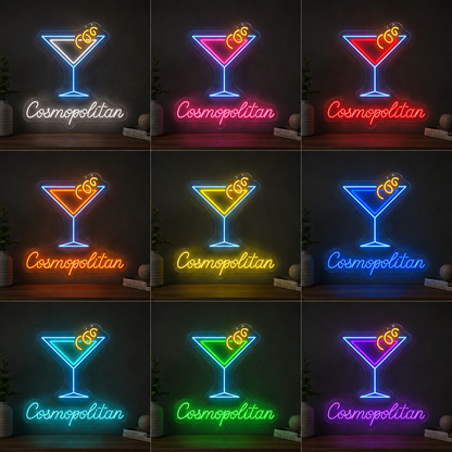 Cosmopolitan LED Neon Sign color grid