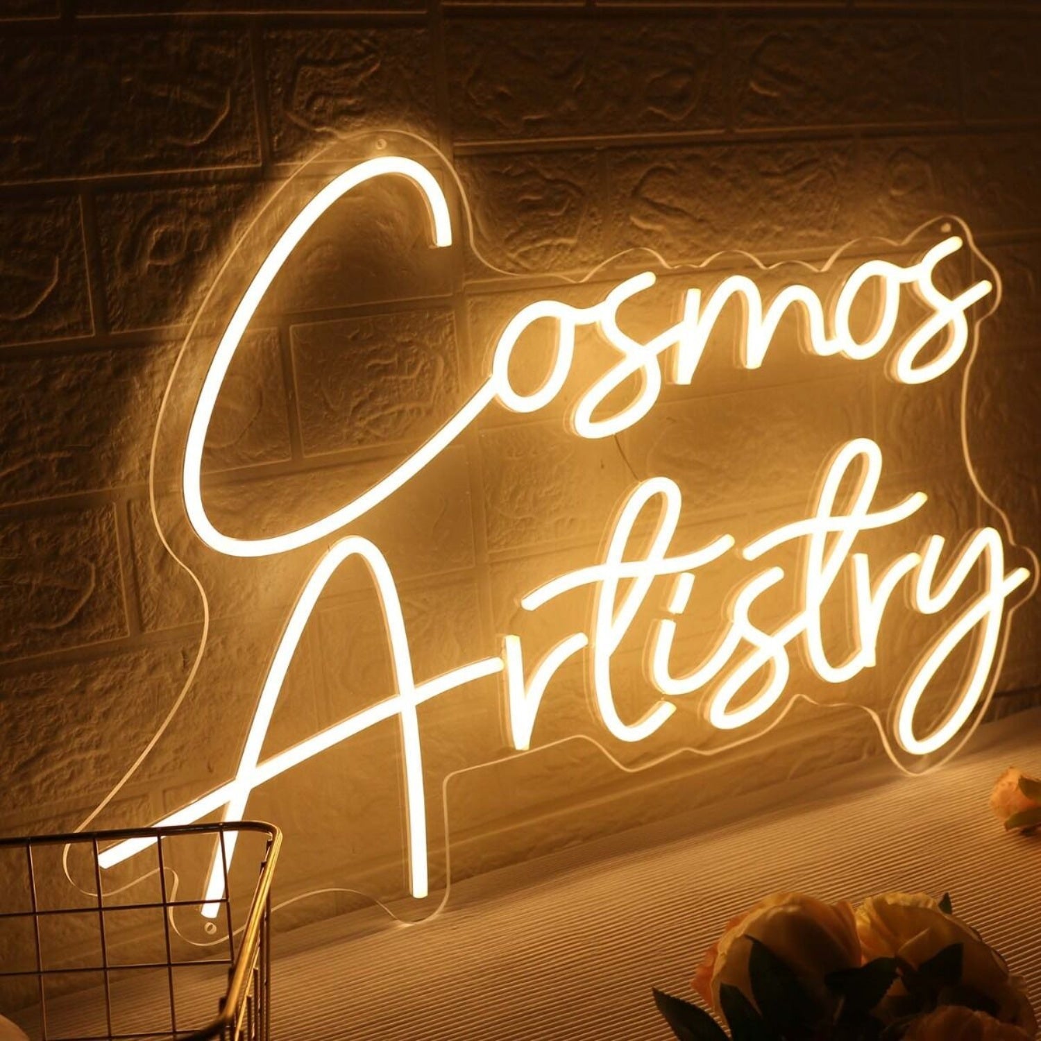 Cosmos Artistry Yellow Led Neon Sign - Shineneon