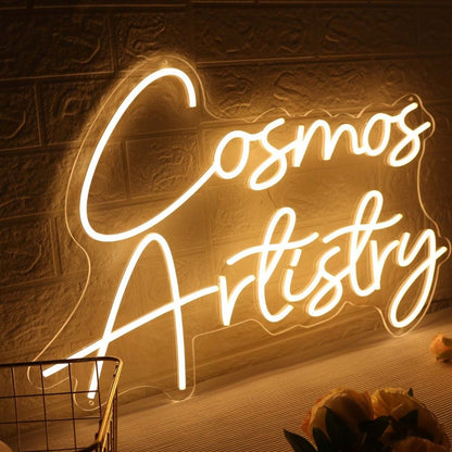 Cosmos Artistry Yellow Led Neon Sign - Shineneon