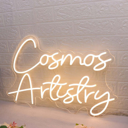 Cosmos Artistry Yellow Led Neon Sign - Shineneon