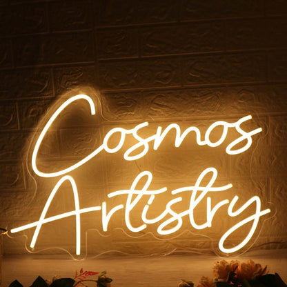Cosmos Artistry Yellow Led Neon Sign - Shineneon