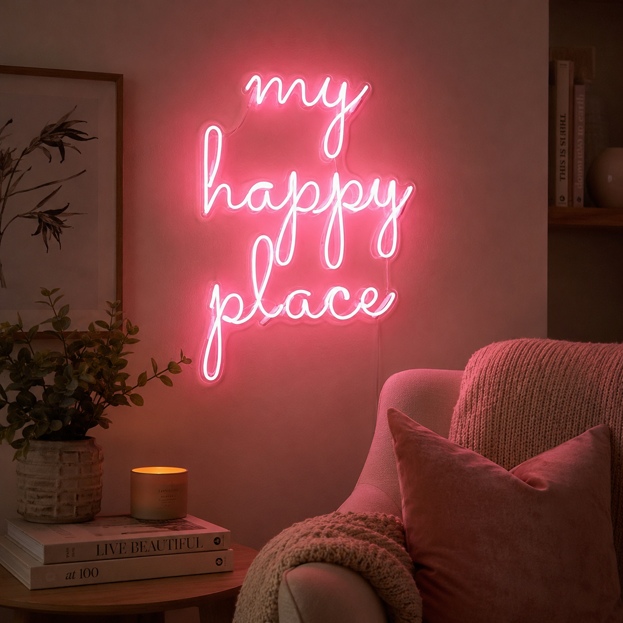 Cost La Vie Wall Decor LED Neon Sign - 03 Real Lifestyle Scene