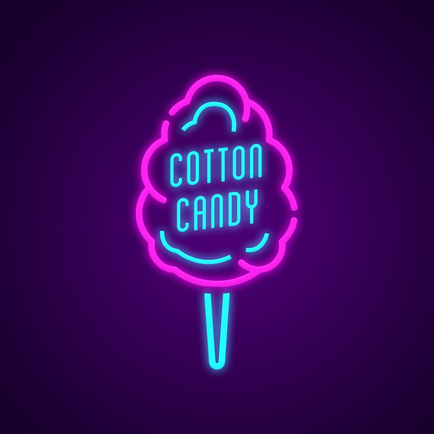 Cotton Candy Led Neon Signs Wall Art Neon Led Sign | Shineneon