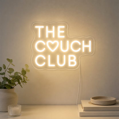Couch Club Minimalist Living Room LED Neon Sign main product image