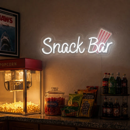 Couch Snack Bar Neon Sign LED Neon Sign real lifestyle scene