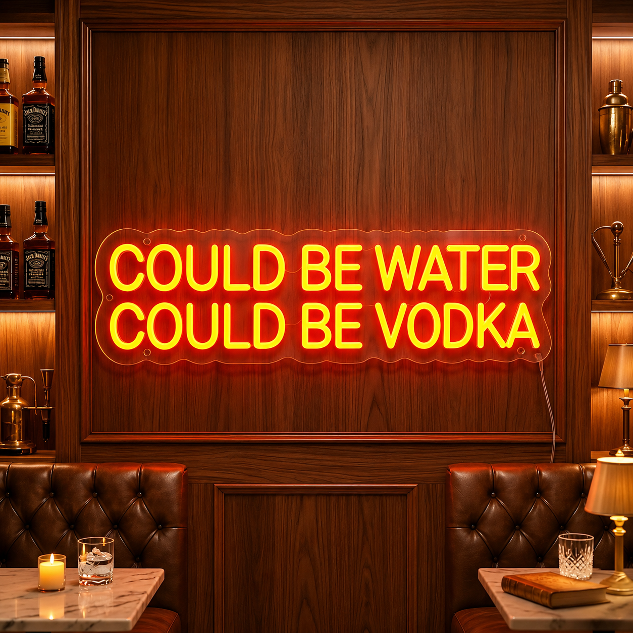 Could Be Water Could Be Vodka LED Neon Sign main product image