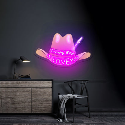 Country Boy I Love You Led Neon Signs - Shineneon