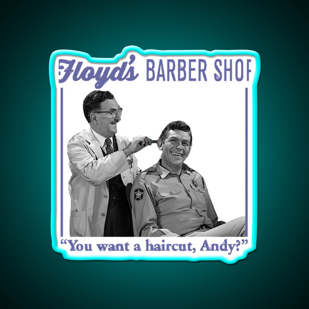 Country Boy Lust After Power Floyds Barber Shop Haircut Led Neon Sign - Size and dimension reference