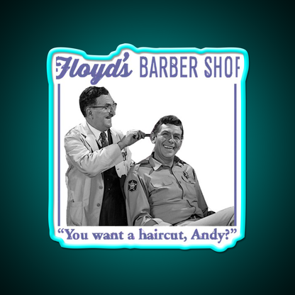 Country Boy Lust After Power Floyds Barber Shop Haircut Led Neon Sign - Size and dimension reference