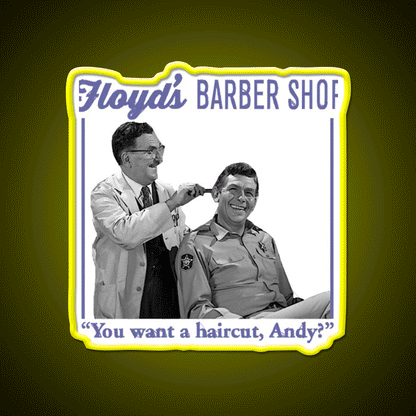 Country Boy Lust After Power Floyds Barber Shop Haircut Led Neon Sign - Custom LED neon sign front view