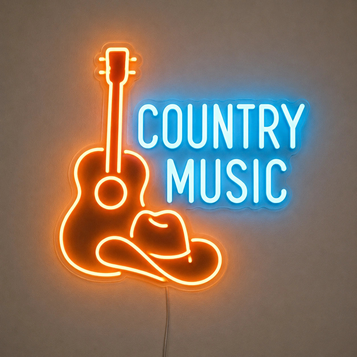 Country Music Guitar Neon Sign LED Neon Sign main product image