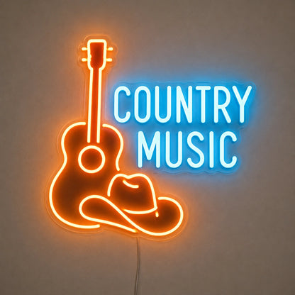 Country Music Guitar Neon Sign LED Neon Sign main product image