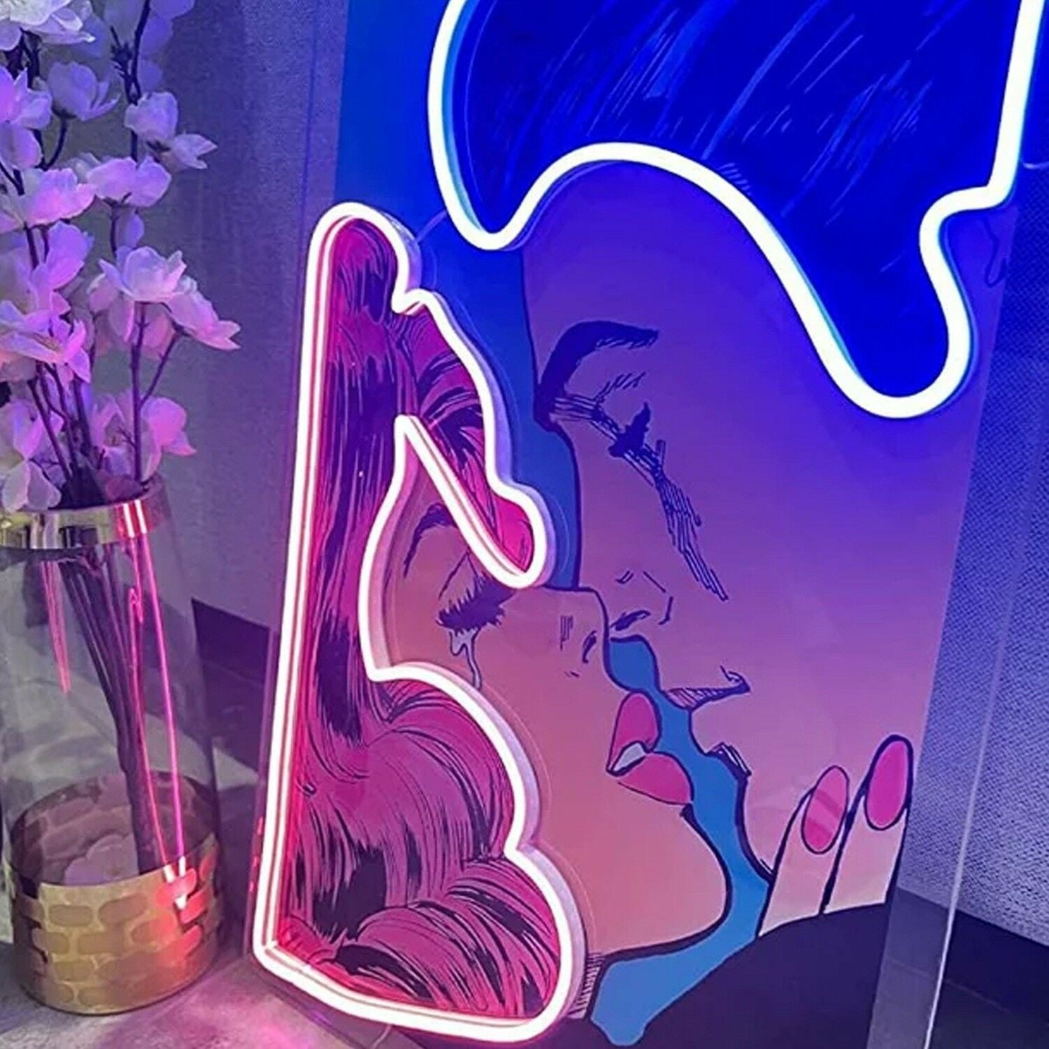 Couple Portrait Led Neon Sign Light Pop Art | Shineneon