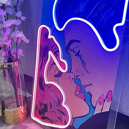 Couple Portrait Led Neon Sign Light Pop Art | Shineneon