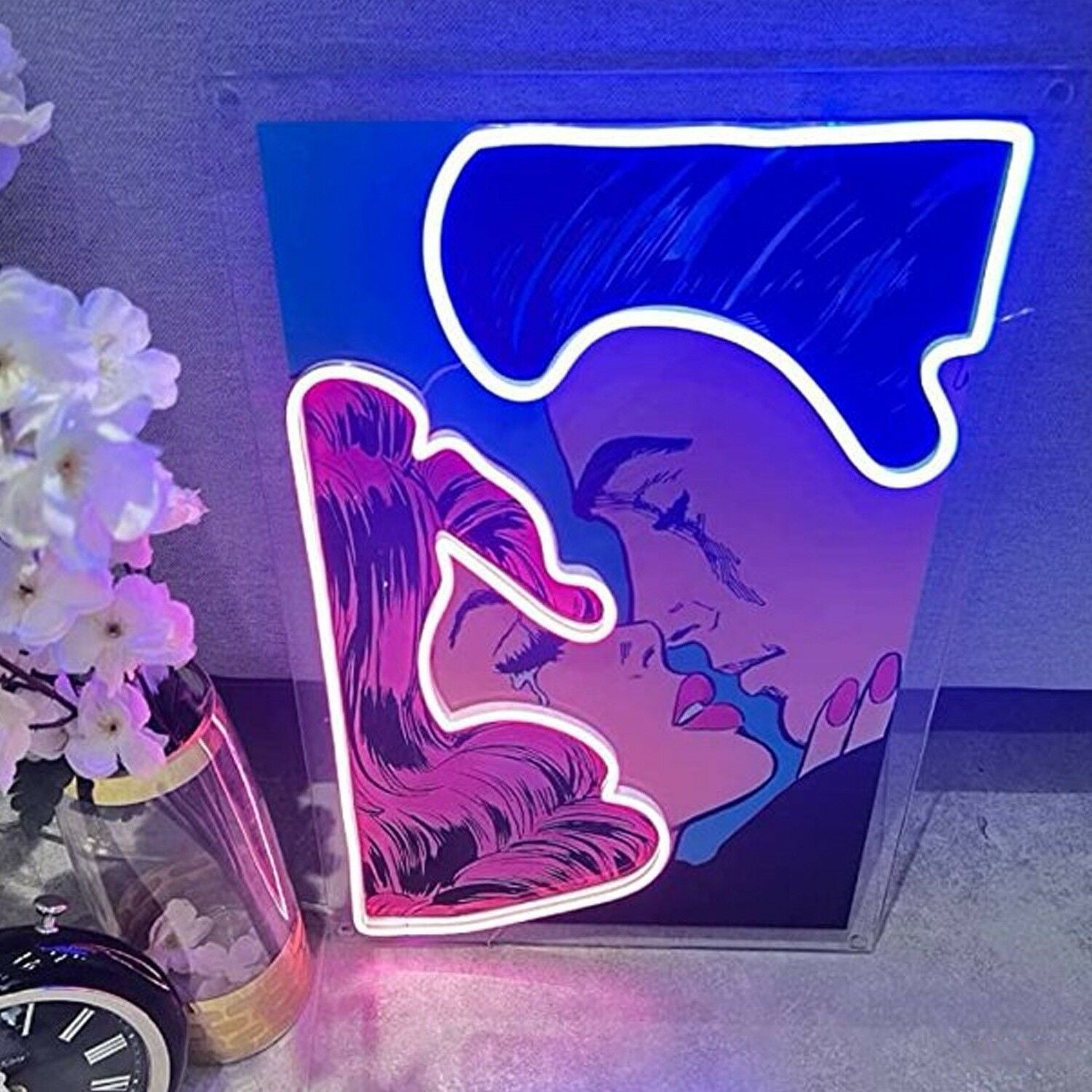 Couple Portrait Led Neon Sign Light Pop Art | Shineneon