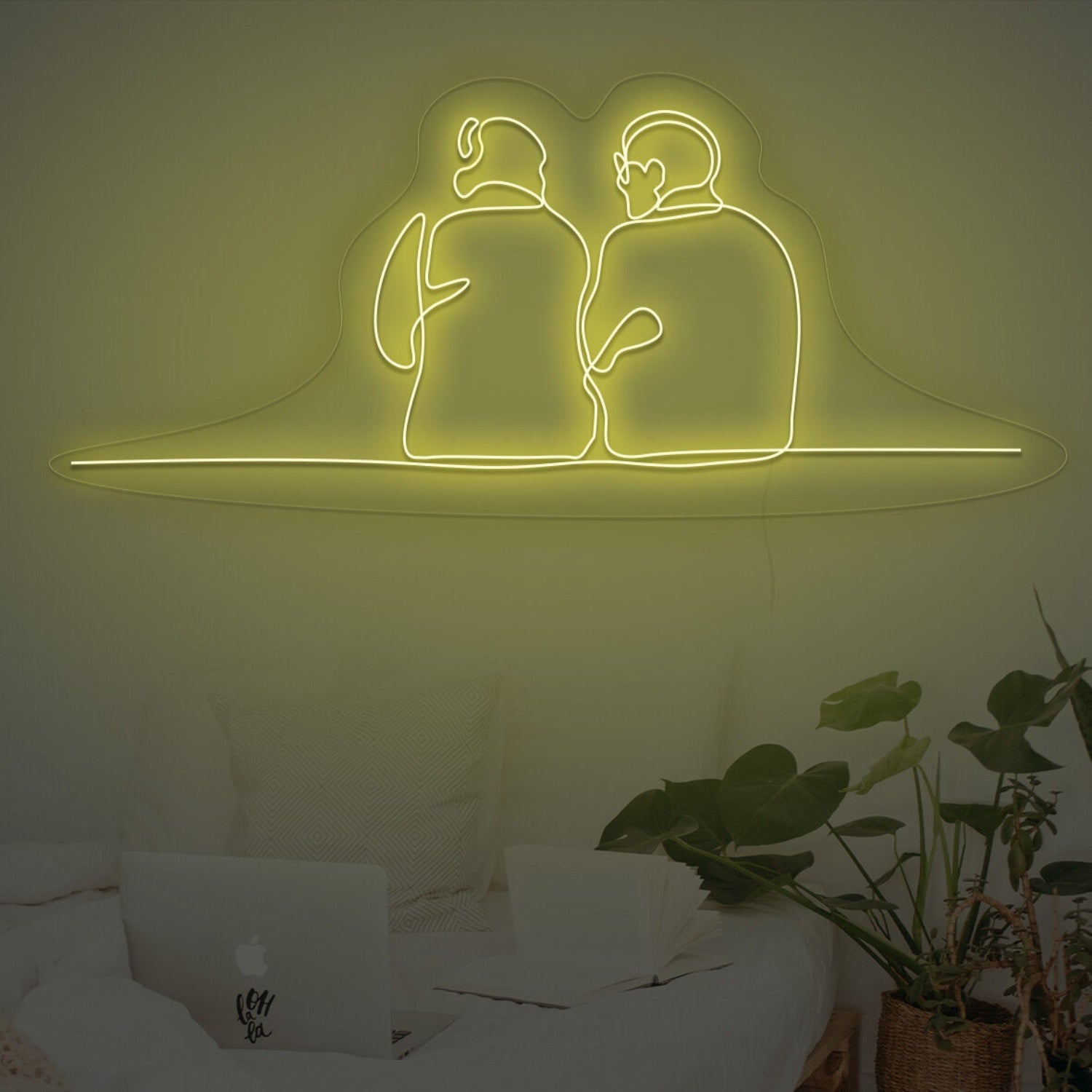 Couple Sitting Together Neon Sign | Shineneon
