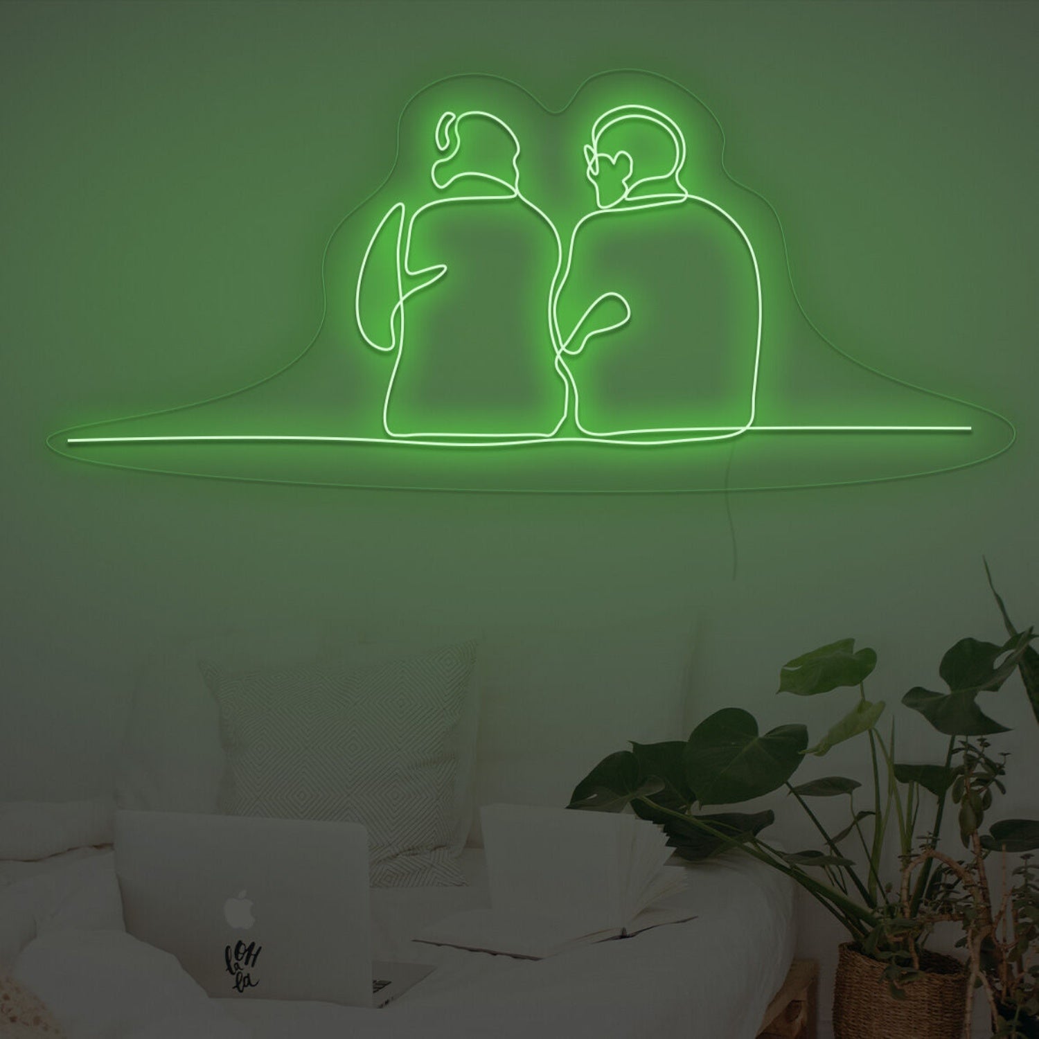 Couple Sitting Together Neon Sign | Shineneon