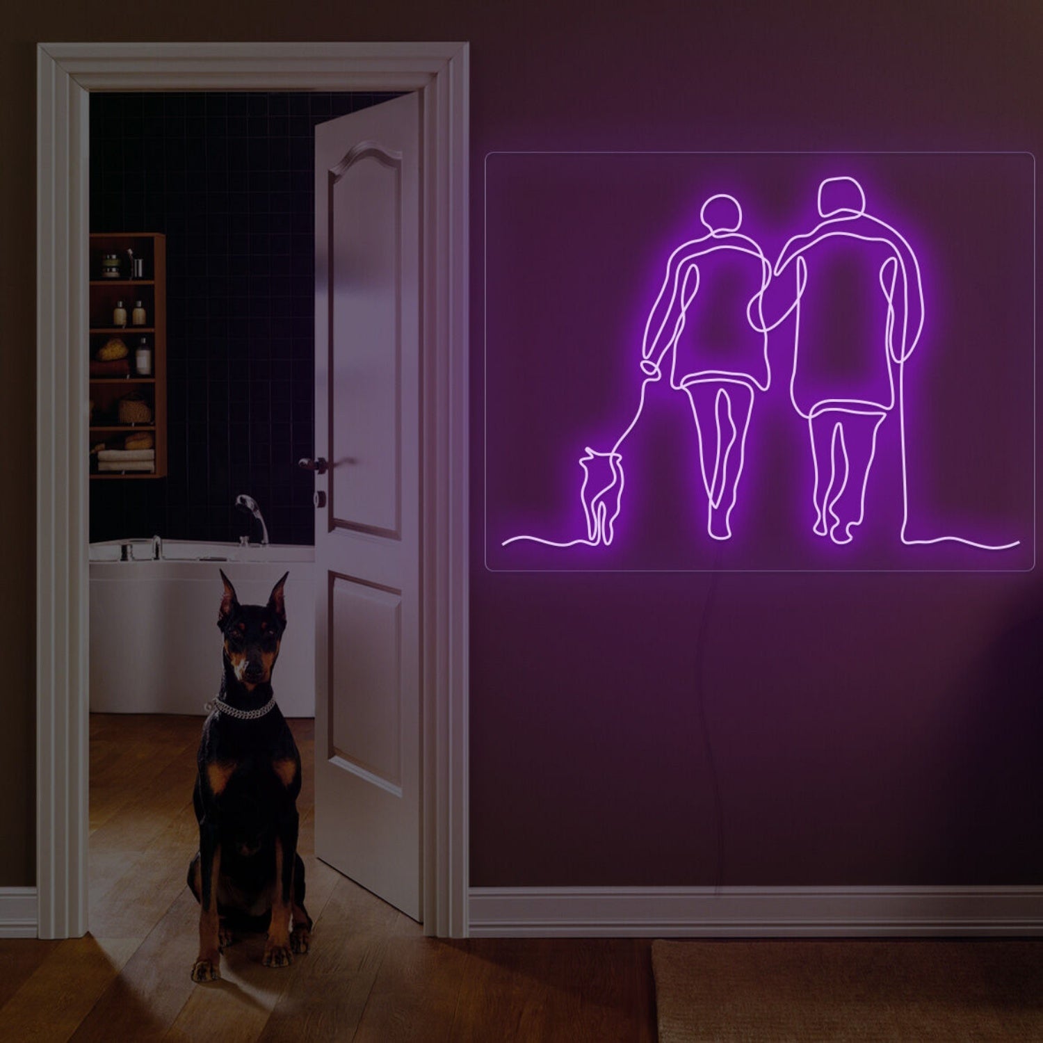 Couple Walk Together Neon Sign For Home Decor | Shineneon