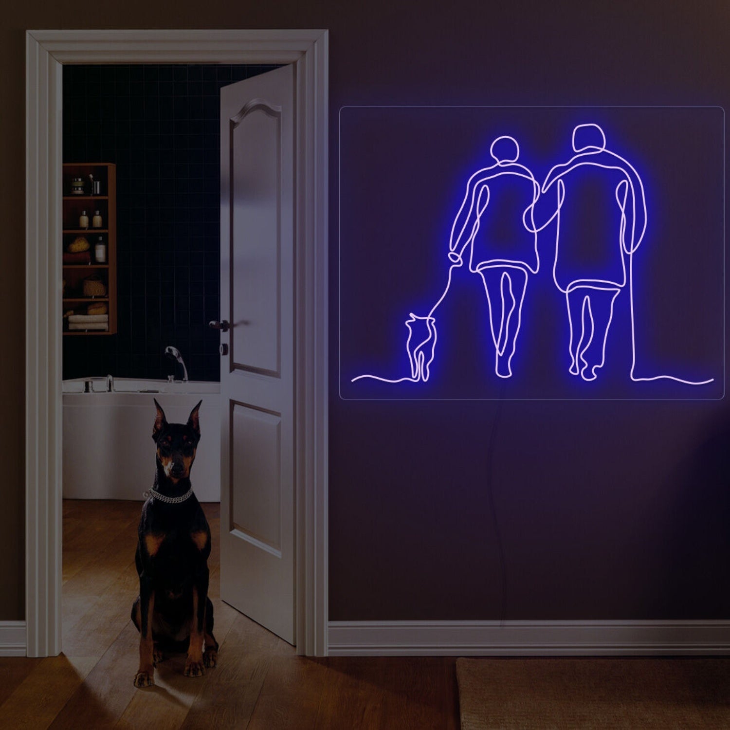 Couple Walk Together Neon Sign For Home Decor | Shineneon