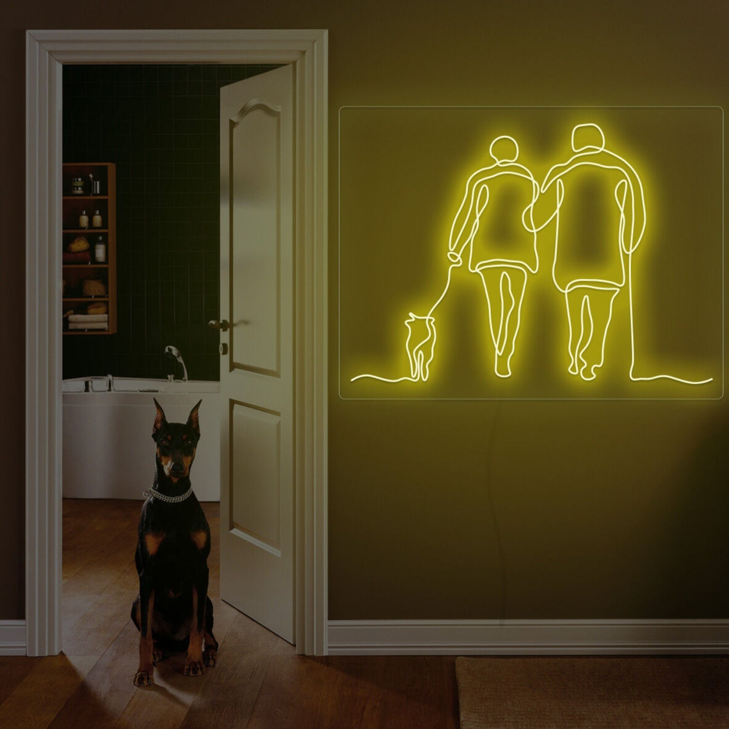 Couple Walk Together Neon Sign For Home Decor | Shineneon