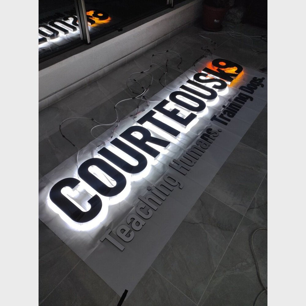 Courteousk9 3D Backlit Channel Letters Led Light Sign - Shineneon