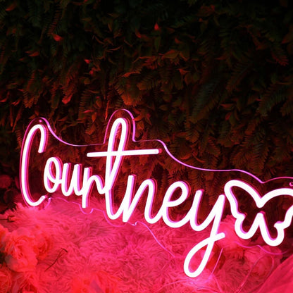 Courtney Red Led Neon Sign - Shineneon
