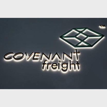 Covenant Freight 3D Backlit Channel Letters Led Light Sign - Shineneon