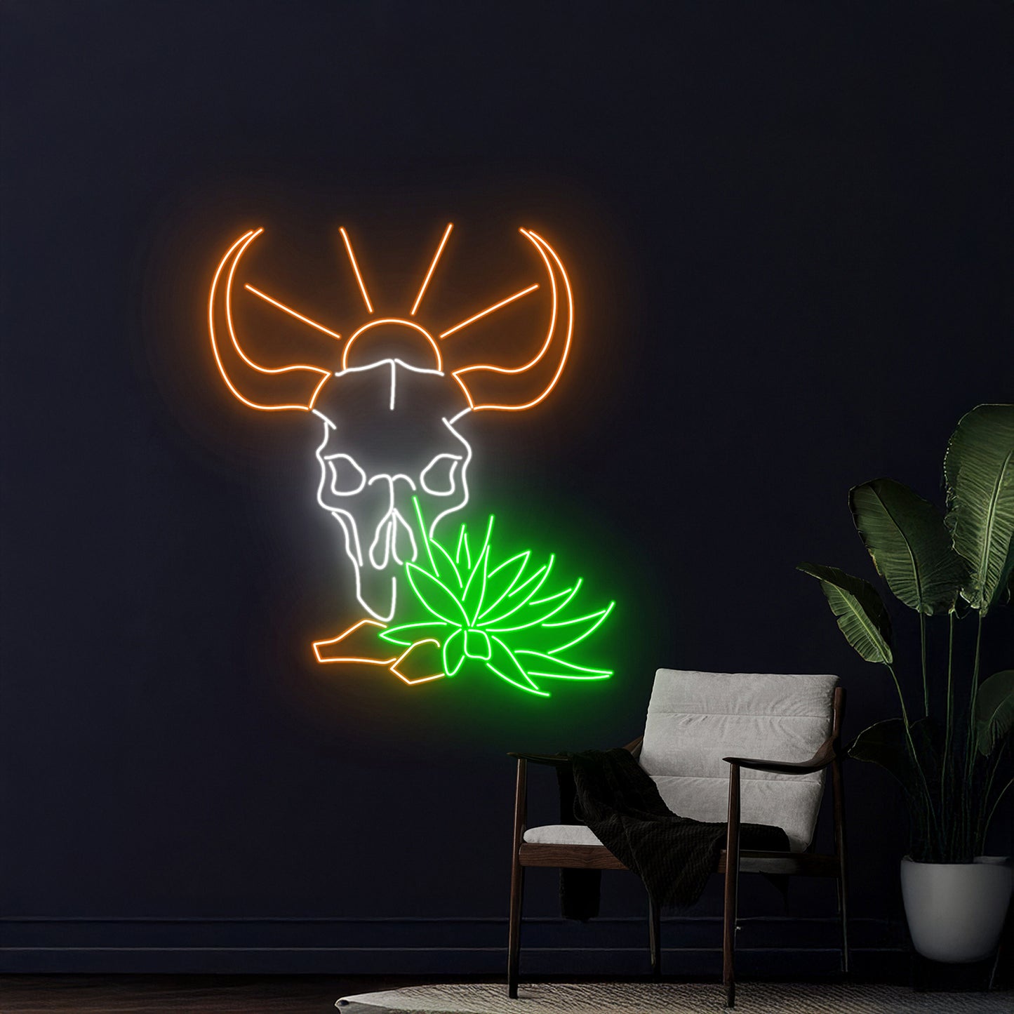 Cow Head Neon Sign