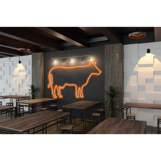 Cow Led Sign Business Neon Sign