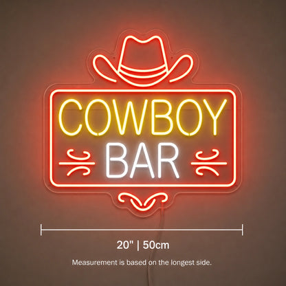 Cowboy Bar Neon Sign LED Neon Sign size image