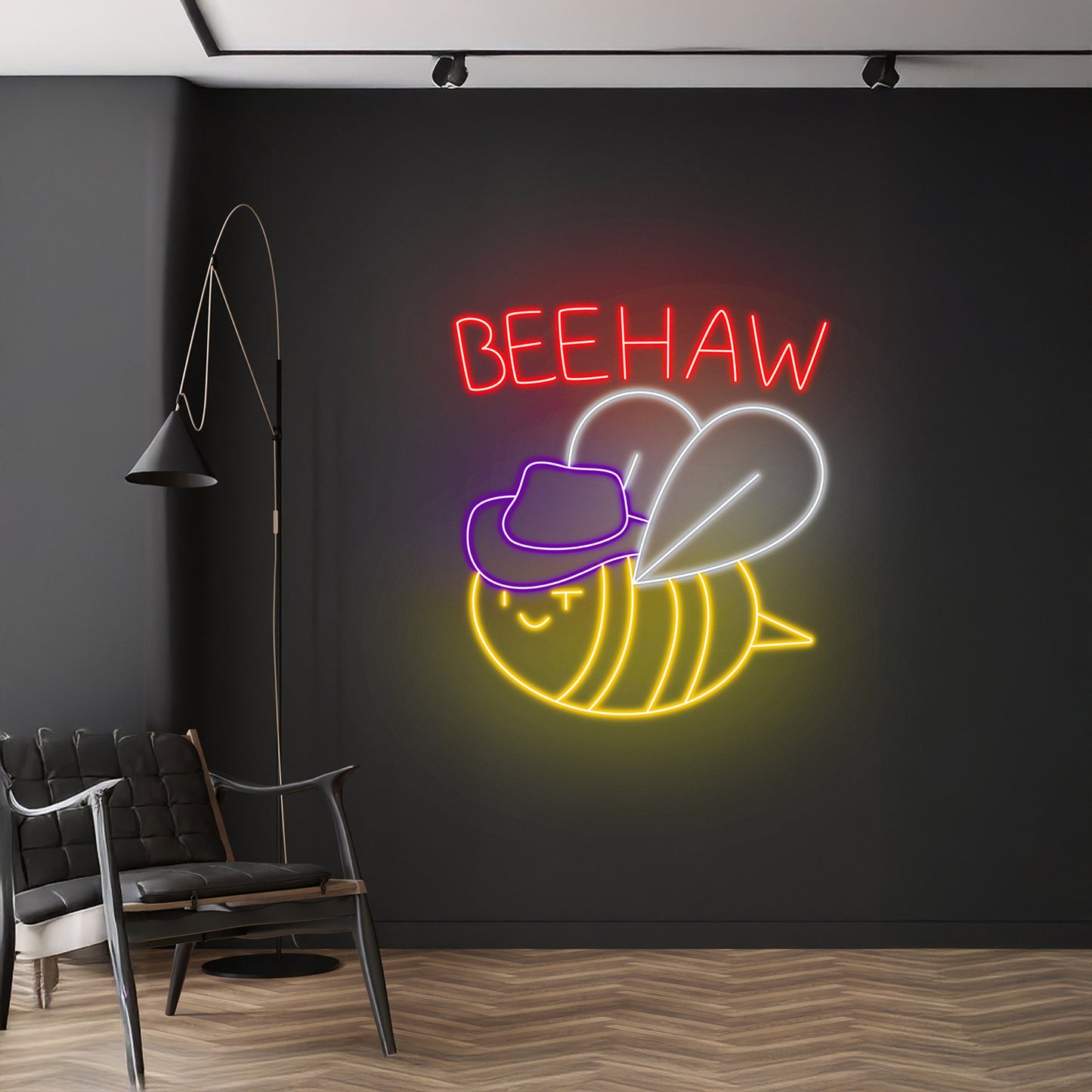 Cowboy Bee Neon Sign