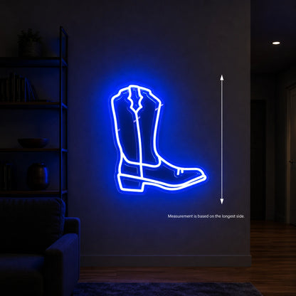Cowboy Boot LED Neon Sign color grid