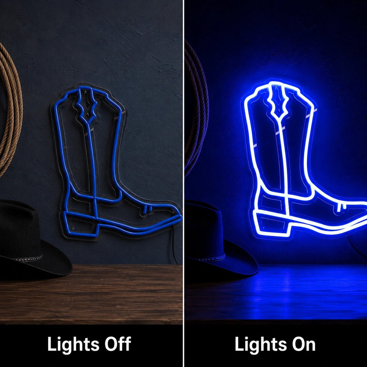 Cowboy Boot LED Neon Sign - Shineneon