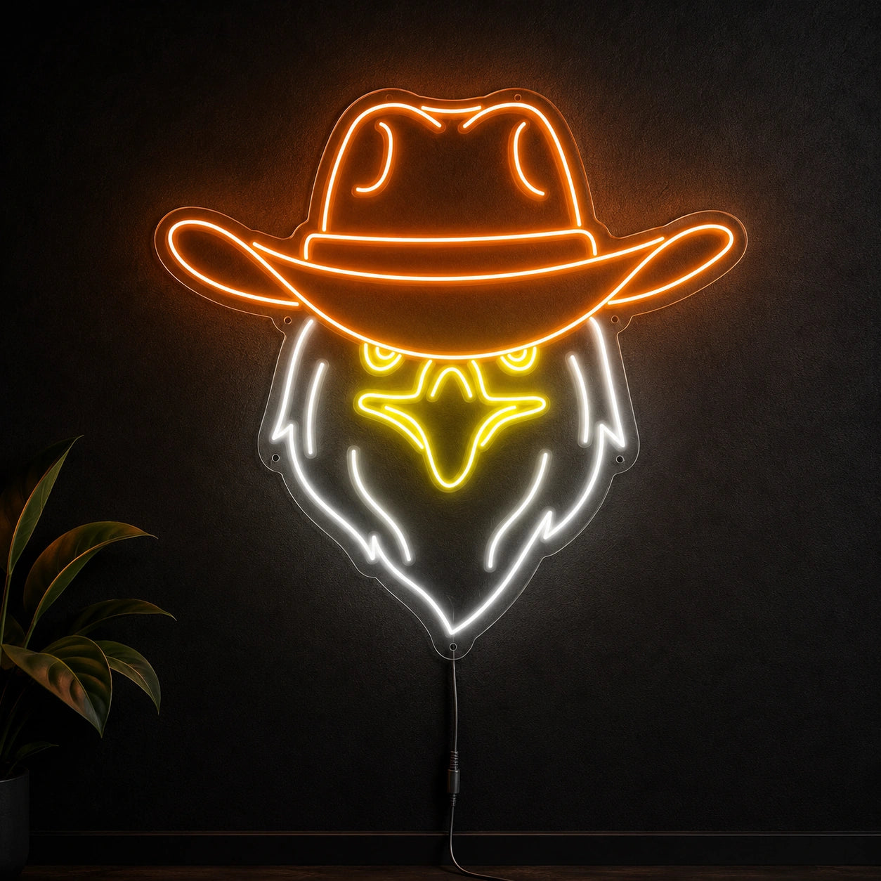 Cowboy Eagle Head Neon Sign LED Neon Sign high-converting product image