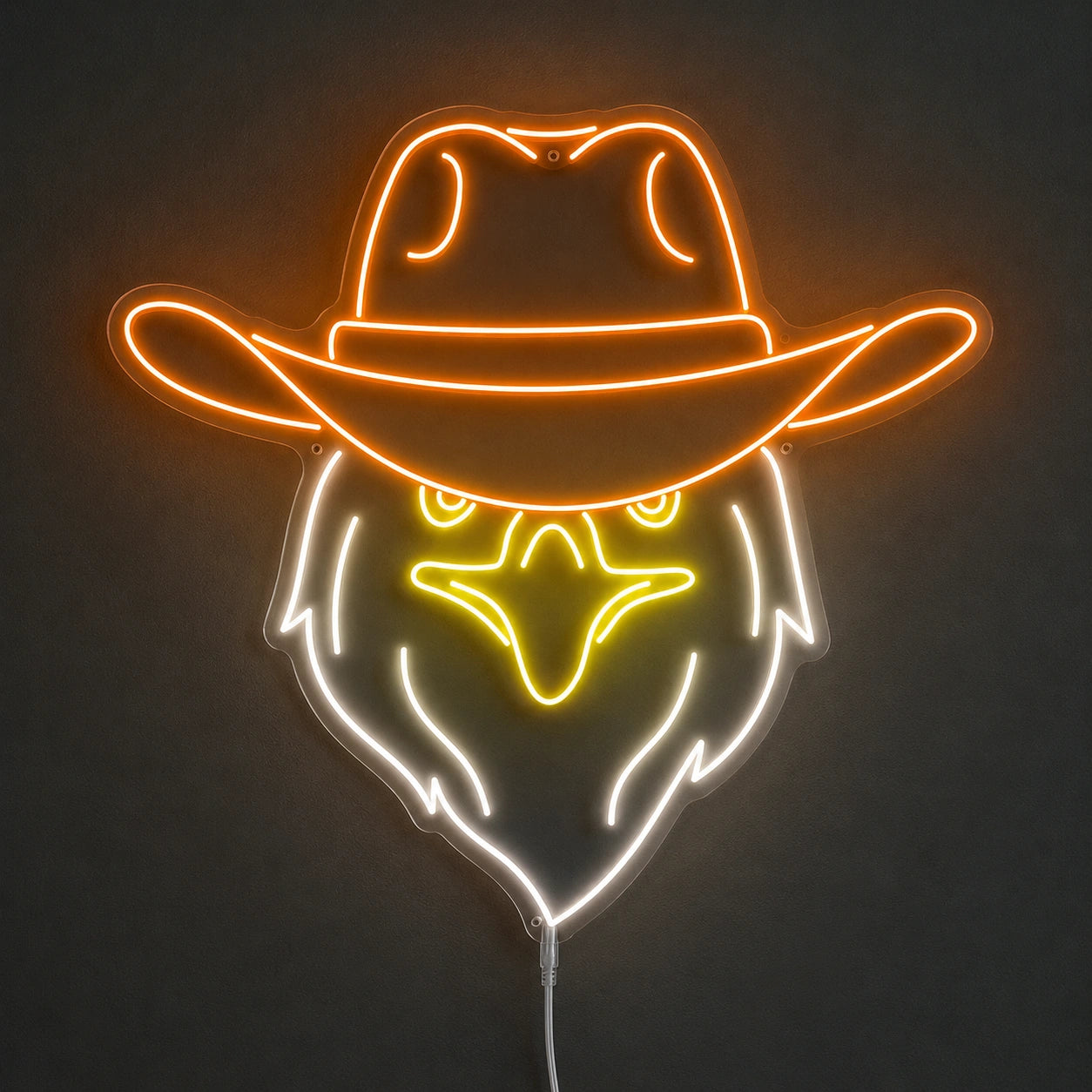 Cowboy Eagle Head Neon Sign LED Neon Sign main product image