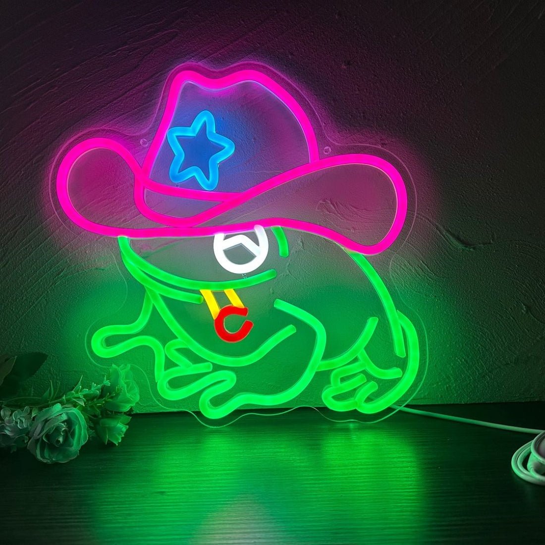 Cowboy Frog Led Sign Business Neon Sign - Shineneon
