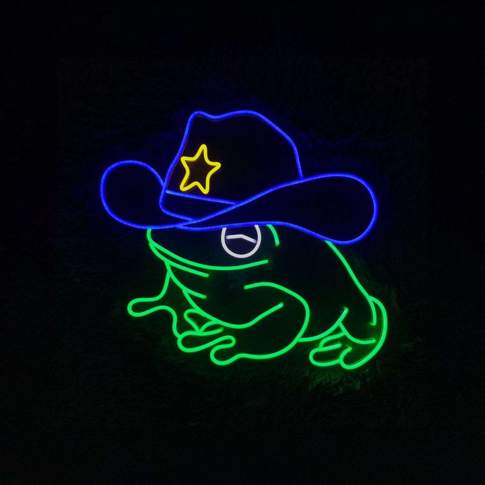 Cowboy Frog Led Signs Cowboy Frog Wall Led Lights - Shineneon